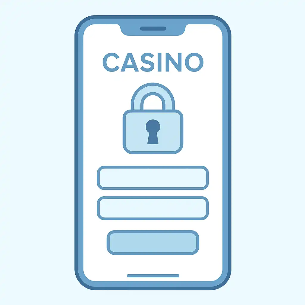 Spinational login screen displayed on a mobile phone
